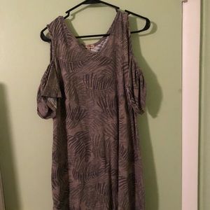 Green botanical dress